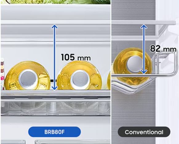 Combina frigorifica incorporabila Samsung, 298L, Clasa E, No Frost, Twin Cooling, Smart Things AI Energy, Cool Select+, Optimal Fresh+, Space Max, 193.5 cm, BRB70F30AES0EO 13 res 5f4a71001ec152bdcab72e3862ea79d7
