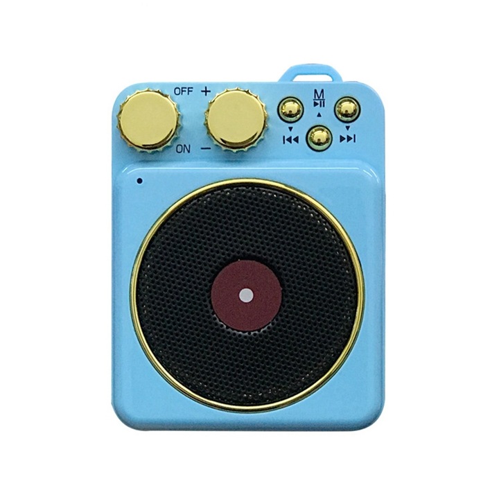Boxa portabila wireless, mini, T&G TG673, Desktop Speaker, Bluetooth 5.3, FM, USB/TF, TWS, 2h Autonomie, Rosu