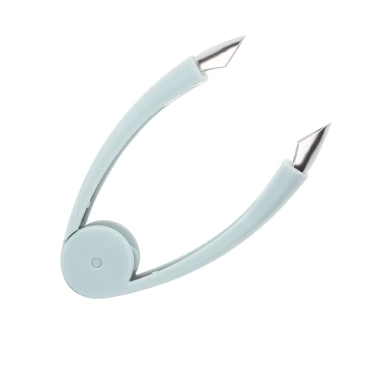 Curatator de ananas, din otel inoxidabil, ergonomic, albastru, 12x4.6cm, ABS, Usor de utilizat si curatat, multifunctional