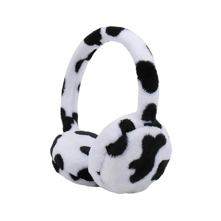 Зимни дамски шапки, модел с изкуствен косъм, меки цветове, регулируеми, 18х9см, комплект от 1 бр.