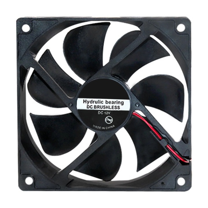 Охлаждащ вентилатор, 12cmx12cmx2.5cm, пластмаса, 30000h, 2PIN