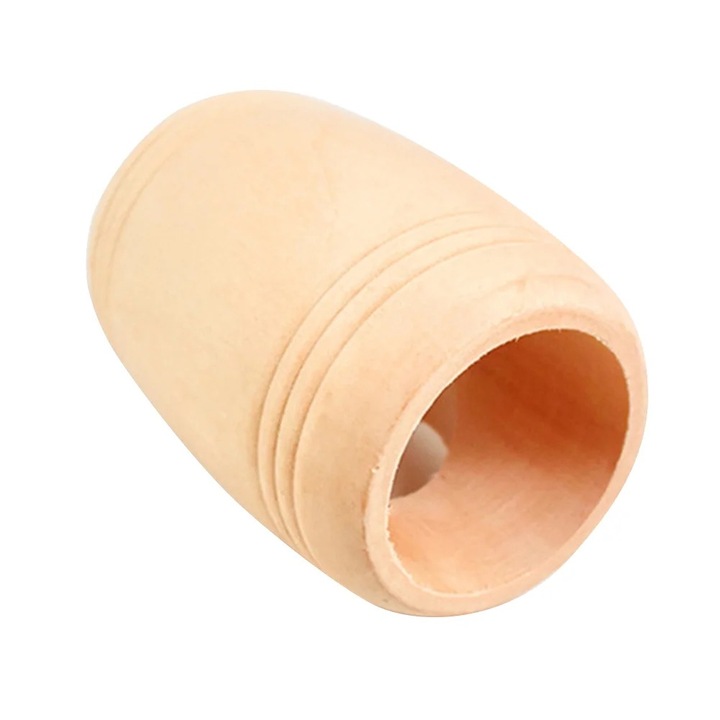 Fából készült ketrec rágcsálóknak, henger alakú, 8,3x5,5 cm, hörcsögöknek és egereknek