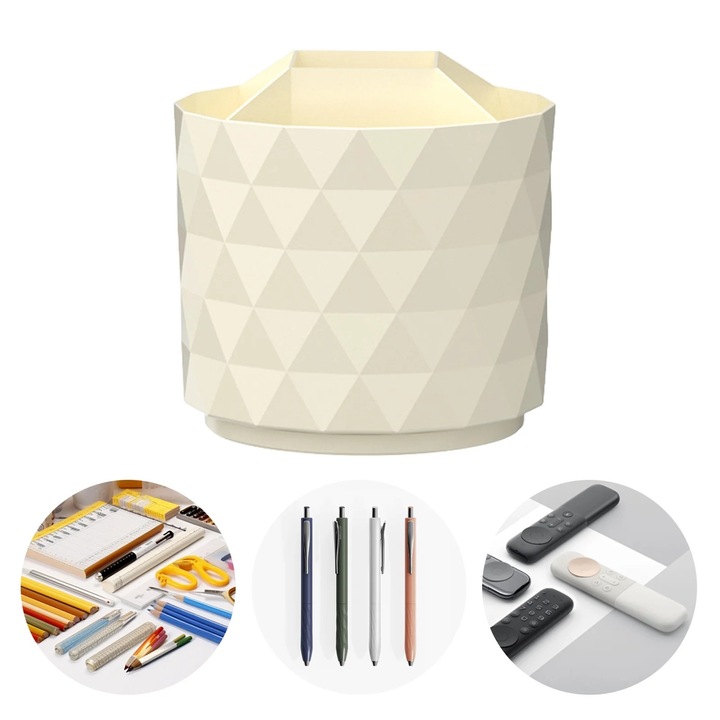 Въртяща се поставка за химикал, 5 отделения, пластмаса, анимационна тема, 13x13x11 см, комплект