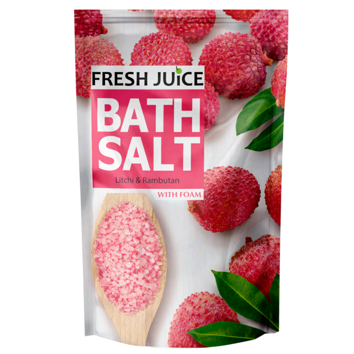 Sare de baie cu spuma Litchi si Rambunat 500g