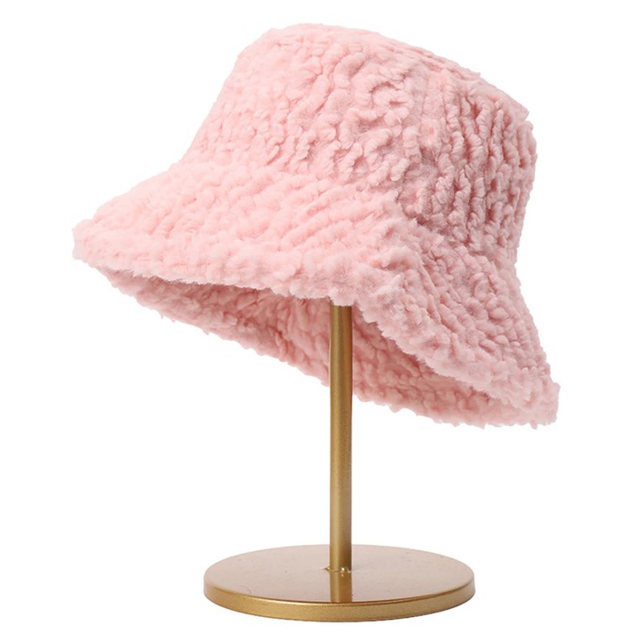 Дамска шапка, модел рибар, материал полиестер, дебела подплата, едноцветна, 57х58см