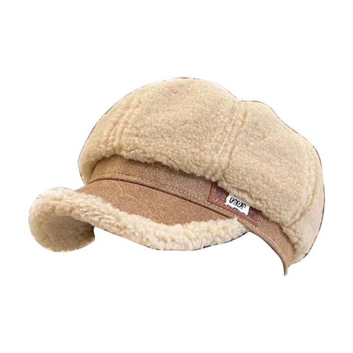 Дамска осмоъгълна шапка, вълна, дизайн с къса периферия, слънцезащита, 54x60см, комплект