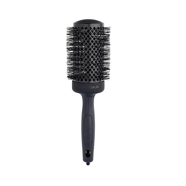 Четка за коса Olivia Garden Expert Blowout Shine, кръгла, черна, 55 мм