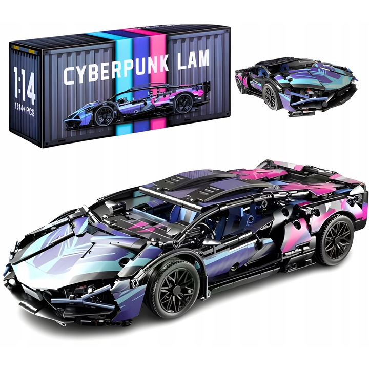 Mega Lamborghini Cyberpunk Building Set – 1314 части