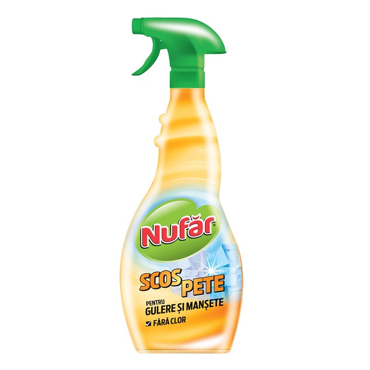Pachet 2 X Solutie scos pete gulere si mansete Nufar pulverizator 500ml