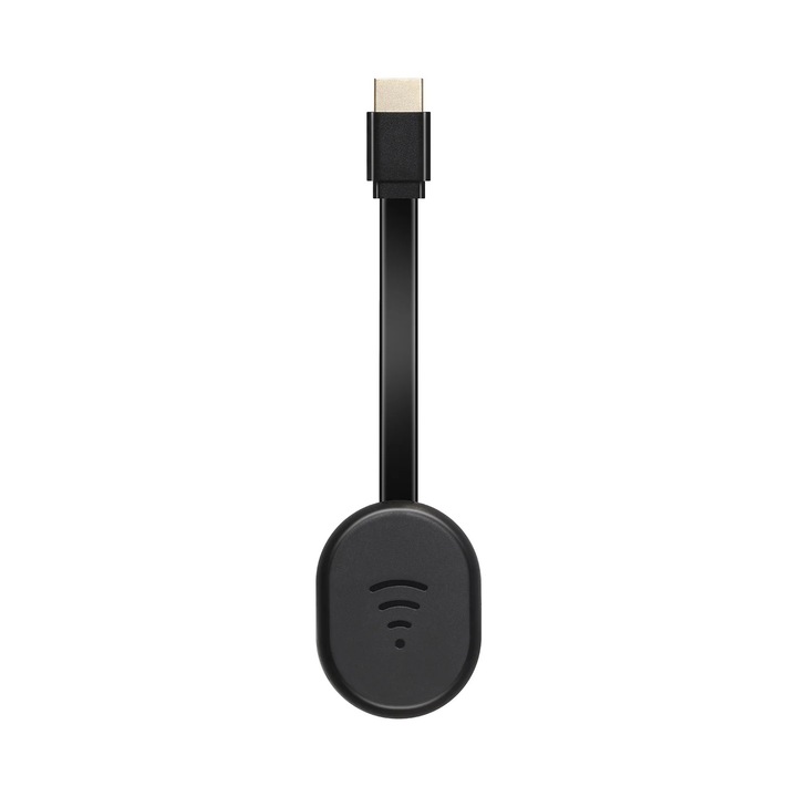 WiFi Display Receiver 2.4G, 1080P, Miracast, Airplay, DLNA, Android/iOS okostelefonokhoz és táblagépekhez, fekete