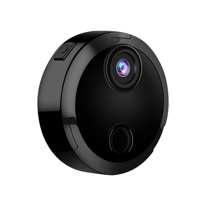 Мини безжична камера за наблюдение, 1080P, нощна, детекция на движение, захранвана от батерия, размер 4.5x4.5x1.3cm