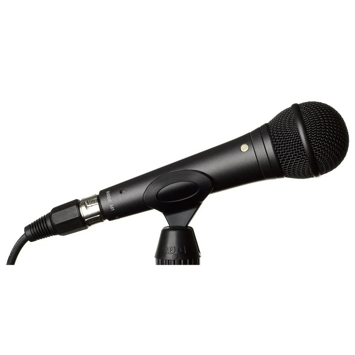 Microfon dinamic cardioid Rode M1, Filtru antipop intern, 75Hz-18kHz, Noise Cancellation, Vocal, Black