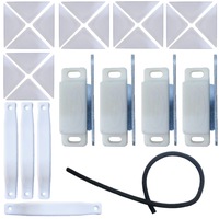 pachet - accesorii plasa insecte  alb  - 20 xcoltar de intarire pentru profil plasa insecte alb  4 xmaner din plastic tip d pentru usa  4 xmagnet pentru profil  garnitura pentru profil 20 metri liniari imagen 29_0_
0