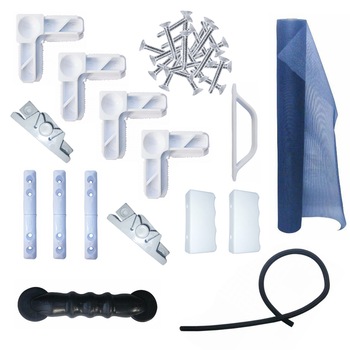 Pachet - Accesorii plasa insecte ( ALB ) - 3 xManer D pentru usa + 12 xColtar + 9 xBalama + 6 xClips + 6 xManer tip fluture + 30 xAutoforant + Garnitura pentru profil, 30 metri liniari + 7 metri liniari xPlasa insecte, 1M + Aparat de introdus garnitura Pachet - Accesorii plasa insecte ( ALB ) - 3 xManer D pentru usa + 12 xColtar + 9 xBalama + 6 xClips + 6 xManer tip fluture + 30 xAutoforant + Garnitura pentru profil, 30 metri liniari + 7 metri liniari xPlasa insecte, 1M + Aparat de introdus garnitura