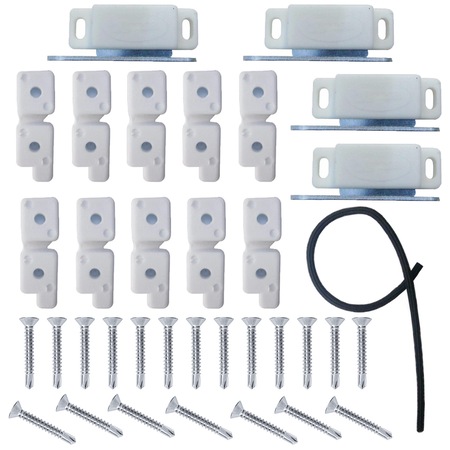 Pachet 10 X Pastile Albe Pentru Montat Profil Plasa Insecte 20 X Autoforante 4 X Magnet Pentru Profil Alb Garnitura Pentru Profil 30 Metri Liniari Emag Ro