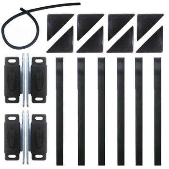 Pachet - 6 x Profil din aluminiu pentru plase insecte/tantari, culoarea Maro, 1M + Garnitura neagra, 20 metri liniari + 8 x Coltar de intarire + 4 x Magnet pentru profil Pachet - 6 x Profil din aluminiu pentru plase insecte/tantari, culoarea Maro, 1M + Garnitura neagra, 20 metri liniari + 8 x Coltar de intarire + 4 x Magnet pentru profil