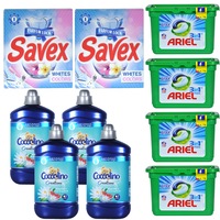 pachet - 4 x coccolino balsam de rufe water lily and redgrapefruit 1680ml 4 x ariel detergent rufe 3 in 1 capsule 405 g 15buccutie 2 x detergent rufe automat savex white and colours 300 g imagen 15_0_
0