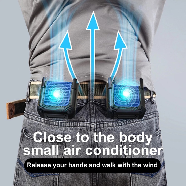 Вентилатор, 6000mAh, 3 скорости, USB, размери 11.2x7.9x5.3cm, пълен комплект