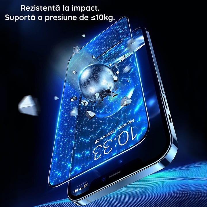 Edzett üvegfólia Xiaomi 14 Ultra, Southern Sky, Dedikált védőüveg Xiaomi 14 Ultra, Teljes borítás 111D, HD, Fekete élek, Átlátszó