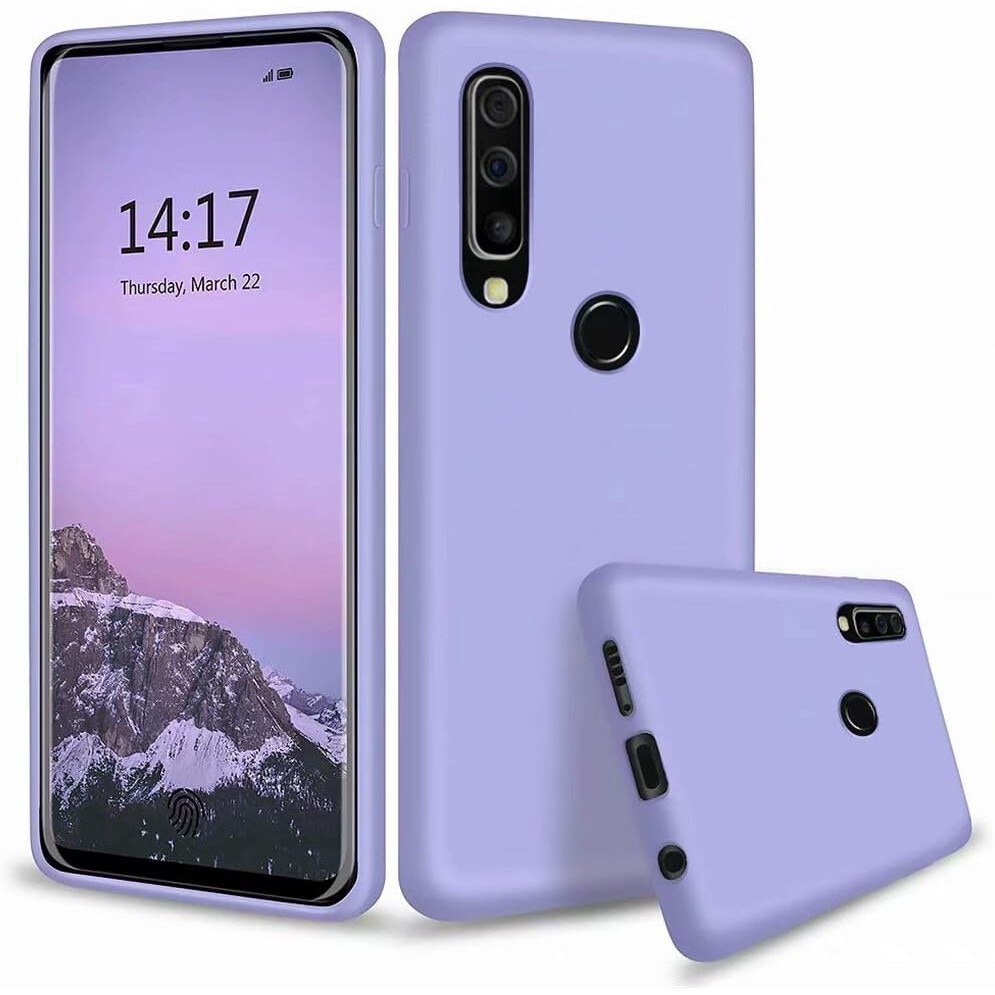 Husa si folie de sticla, pentru Huawei P30 Lite, Anti-Zgarieturi, din silicon, mov