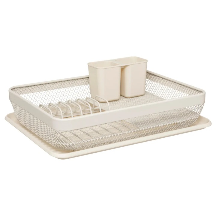 Mayaj edénylefolyó, krém, fém, 43 x 32 x ma 13,5 cm