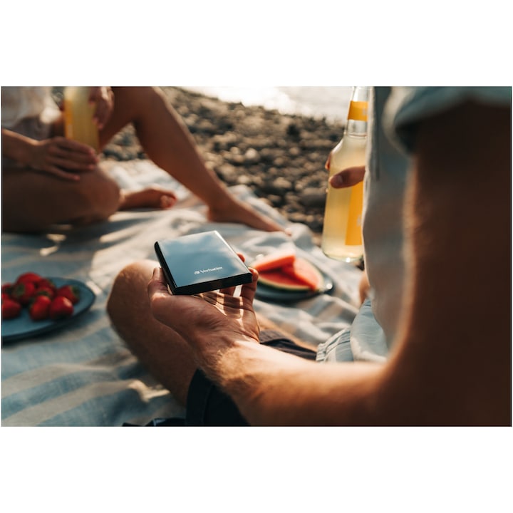 SSD extern portabil Verbatim Store 'n' Go Slim USB 3.2 Gen 1 / USB-C® 1TB, Negru