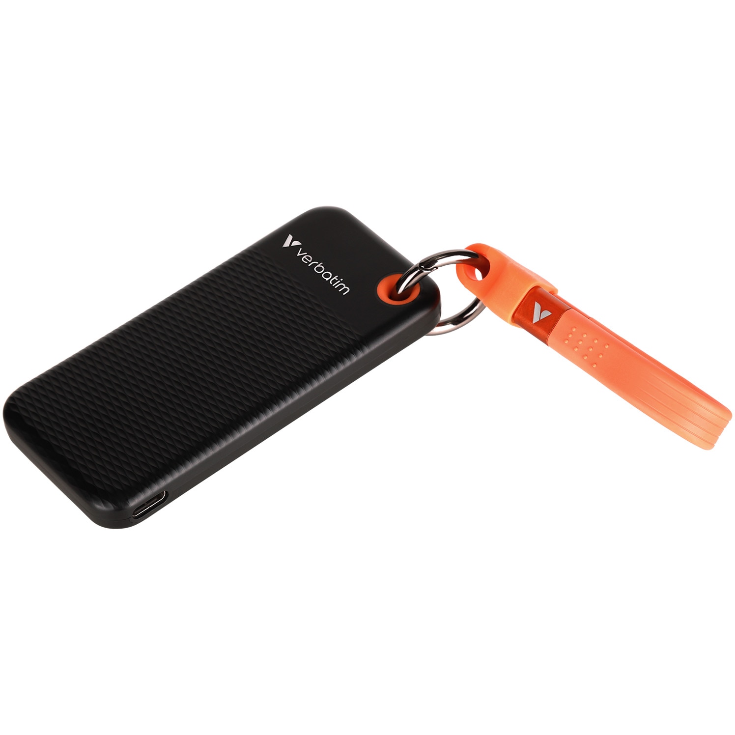 SSD extern Pocket Verbatim USB 3.2 Gen 2, 1TB Negru/Portocaliu