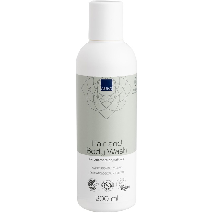Sampon si gel de dus pentru spalare fara apa, 200 ml, Abena