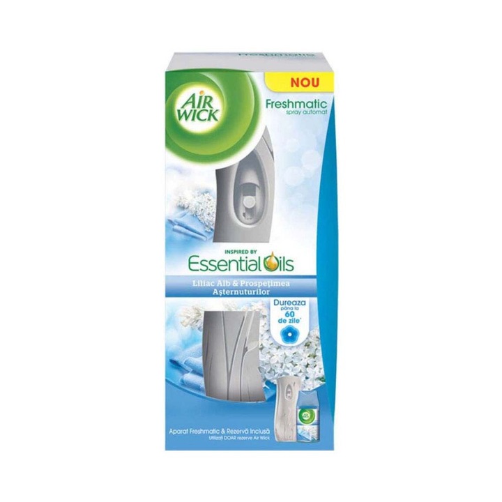 Pachet 2 X Odorizant Aparat Rezerva Air Wick White Lilac 250ml