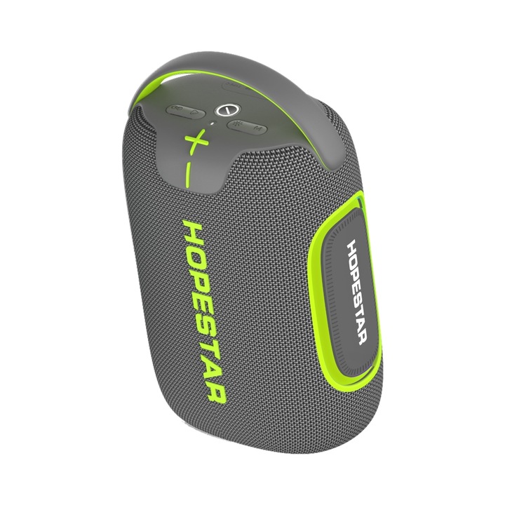 Boxa portabila rezistenta la apa HOPESTAR H59, Bluetooth 5.3, 50W, Autonomie 6h, RGB, Gri