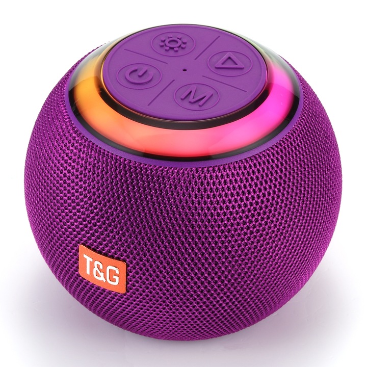 Boxa portabila Bluetooth, forma de cub Magic Honor, rezistent la apa IPX6, TWS, Huawei, rosu zmeuriu