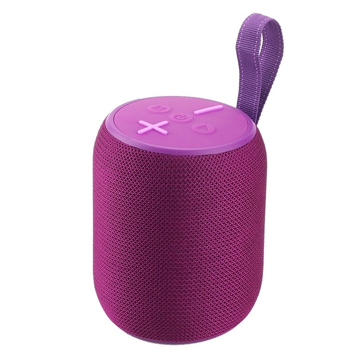 Boxa portabila Bluetooth, difuzor mini inteligent wireless, subwoofer, ceas de alarma, design dragon tare, negru