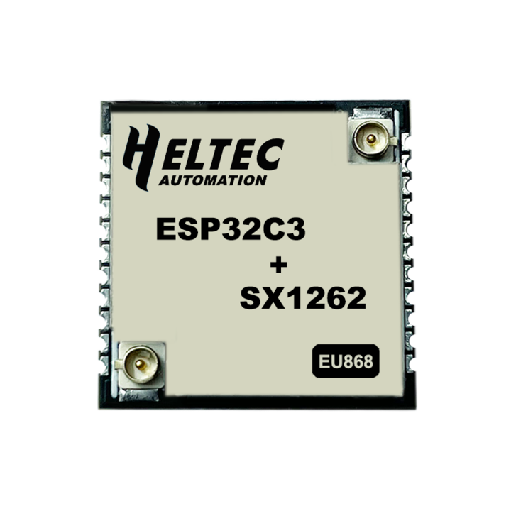 Модул Heltec Automation, LoRa/LoRaWAN HT-CT62, ESP32-C3FN4, 2.4 GHz Wi-Fi, 433MHZ, 17.78x17.78x2.8mm