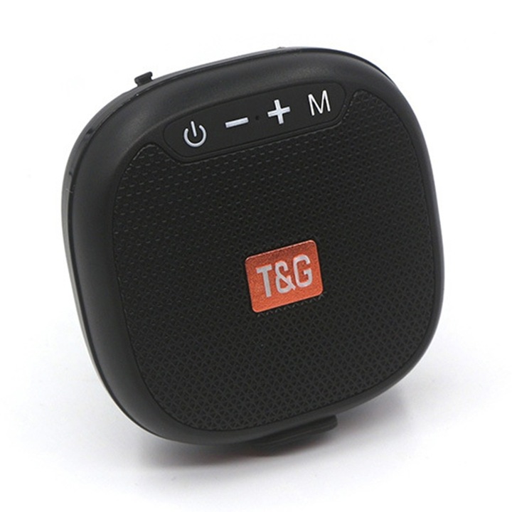 Boxa portabila wireless, mini, T&G TG683, Bluetooth 5.3, FM, USB/TF, TWS, Led Atmosphere Light, 3h Autonomie, Mov
