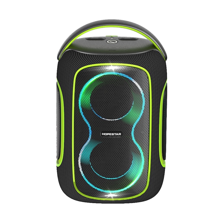 Boxa portabila A+ Vibe 2000, Bluetooth 4.2, 20W RMS, IPX7, Radio FM, Negru