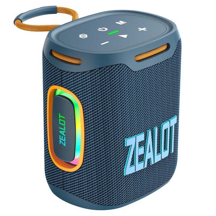 Boxa portabila Guess Mini Bluetooth Speaker, 3W, Autonomie 4 ore, Negru