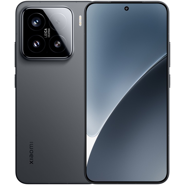 Смартфон Xiaomi 15, 12GB RAM, 512GB, 5G, Black + Xiaomi 10W Wireless Power Bank 10000mah