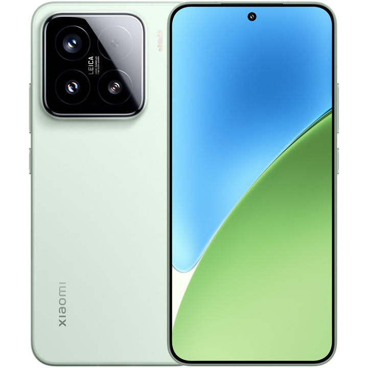Смартфон Xiaomi 15, 12GB RAM, 256GB, 5G, Green + Xiaomi 10W Wireless Power Bank 10000mah