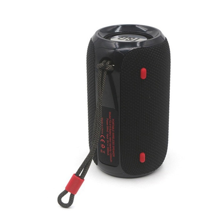 Boxa portabila wireless, mini, T&G TG312, Bluetooth 5.0, FM Radio, IPX5, TWS, 3h Autonomie, Verde