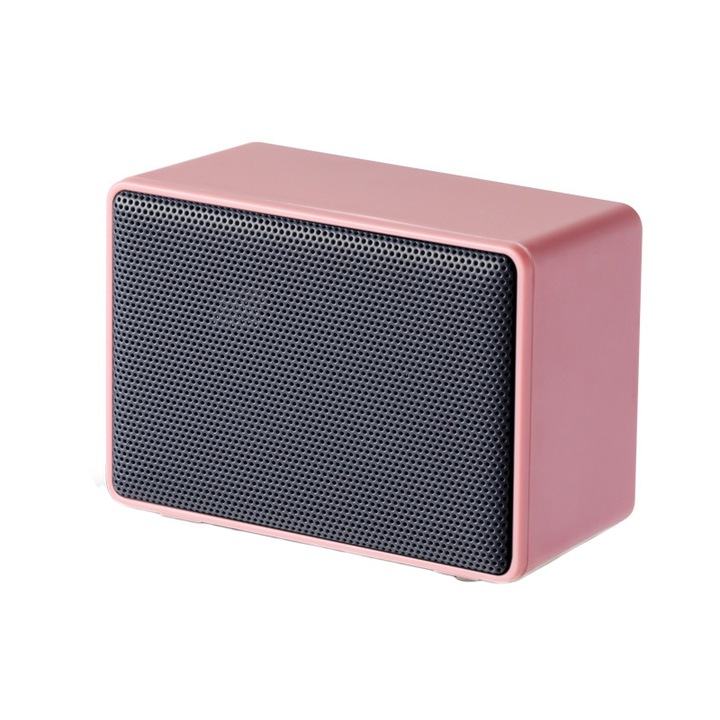 Boxa portabila wireless, mini, FT-M9, Bluetooth 5.0, Radio FM, TF card, 3h Autonomie, Roz