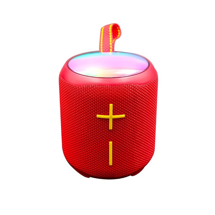 Boxa portabila wireless, mini, T&G TG-443, Desktop Speaker, Bluetooth 5.4, 2400mAh, 4h Autonomie, Rosu