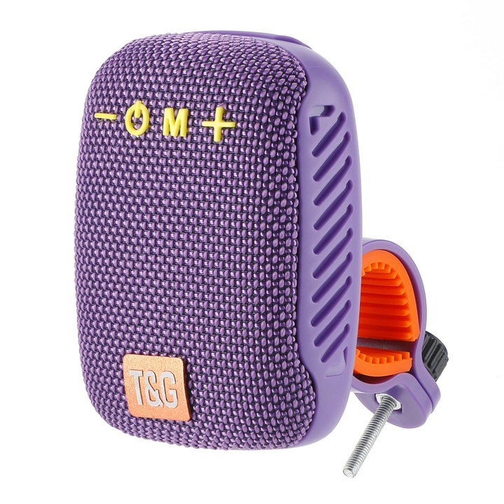 Boxa portabila wireless, mini, T&G TG-442, Bluetooth 5.3, TWS, Radio FM, USB/TF, 2h Autonomie, Negru