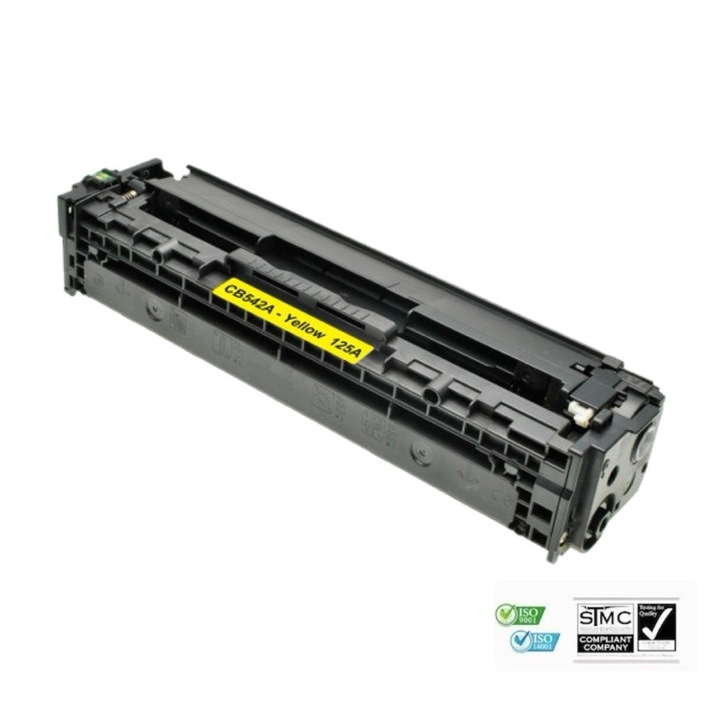 Съвместима тонер касета 125A CB542A, жълта, 1400 страници, за HP COLOR LASERJET CM1312MFP COLOR LASERJET CM1312NFI COLOR LASERJET CP1215 COLOR LASERJET CP1515N COLOR LASERJET CP1518NI