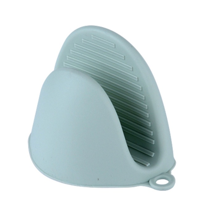 Manusi de bucatarie din silicon, set de 2 bucati, verde menta, 10.5x8.5cm, 29g