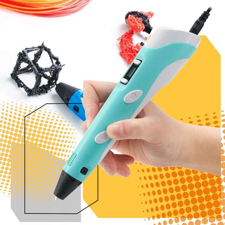 Комплект Daltita 3D химикалка със 109м нишка, подложка за дизайн и шаблони