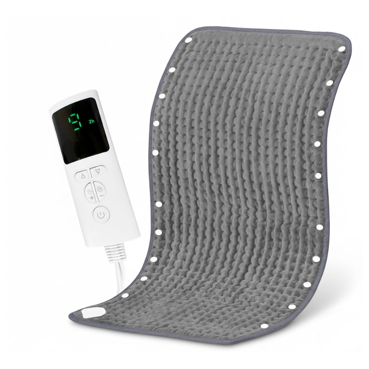 Patura electrica Lewer, XL, 9 niveluri temperatura, 60x30cm