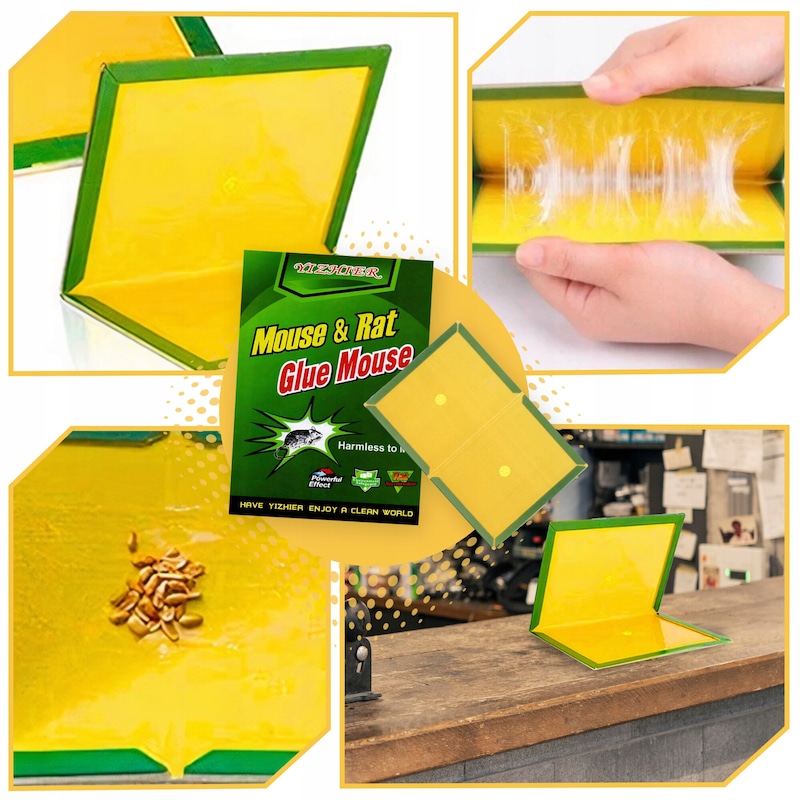 Set 30 capcane adezive pentru rozatoare Lewer ambalate