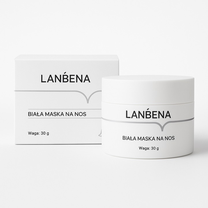 Masca Lanbena Pentru Puncte Negre, Versiunea Imbunatatita, 60 De Benzi, Carbune Activ, Extract De Aloe, Curatare A Zonei T, Ten Gras & Mixt, Timp De Aplicare 5–10 Min, 30 G, Alb