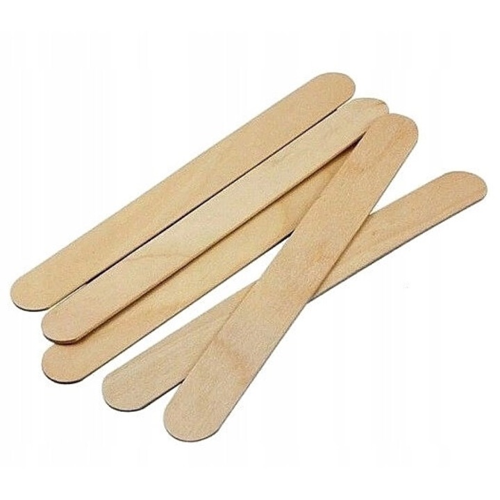 100 db-os fa viasz spatula készlet, Lewer, 15x1,7 cm