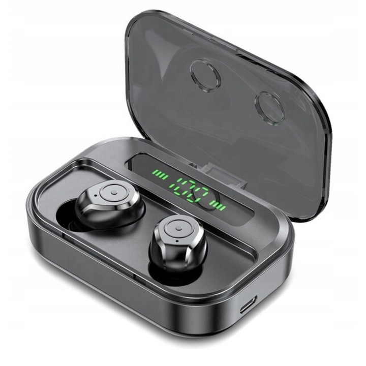 Lewer TG01 TWS vezeték nélküli fejhallgató, Bluetooth 5.0, 1500 mAh power bank